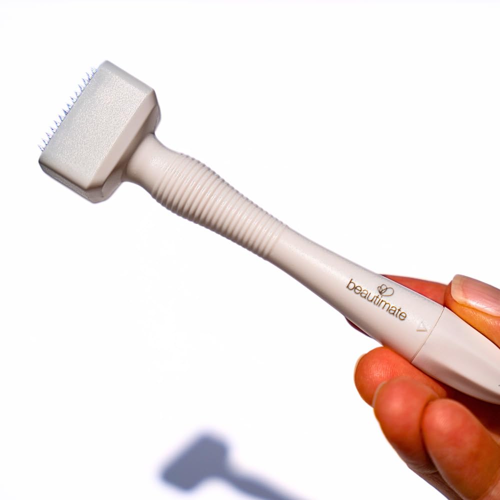 Professional Derma Stamp for Face, Hair & Beard - Microneedling Roller for Skin Rejuvenation & Hair Growth - Perfect for At-Home Skincare & Grooming Routine