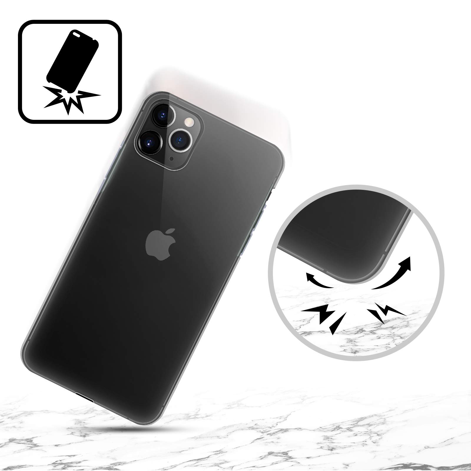 Head Case Designs Officially Licensed Harry Potter Deathly Hallows Soft Gel Case for iPhone 13 Pro Max - Protective Phone Cover for Fans, Wizards, and Magic Enthusiasts