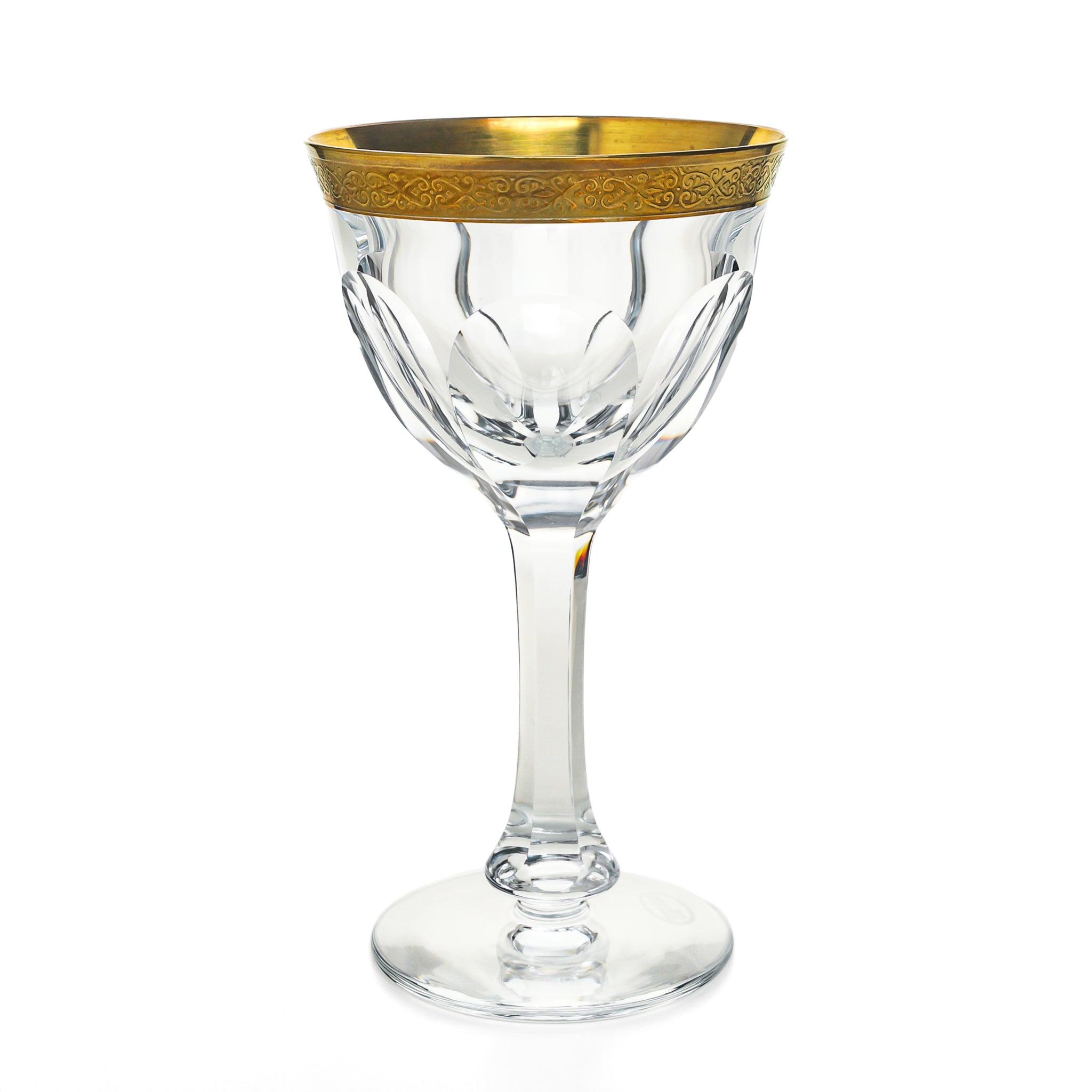 MOSER Lady Hamilton Gold Wine Glass Set - Elegant Crystal Wine Glasses for Women, Perfect for Champagne, Cocktails & Special Occasions - Wedding, Anniversary & Party Gift Idea