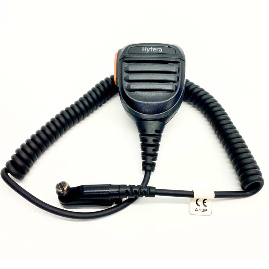 Hytera SM26N2 Professional Two-Way Radio Remote Speaker Microphone - Durable & Clear Communication for Security, Construction & Outdoor Activities