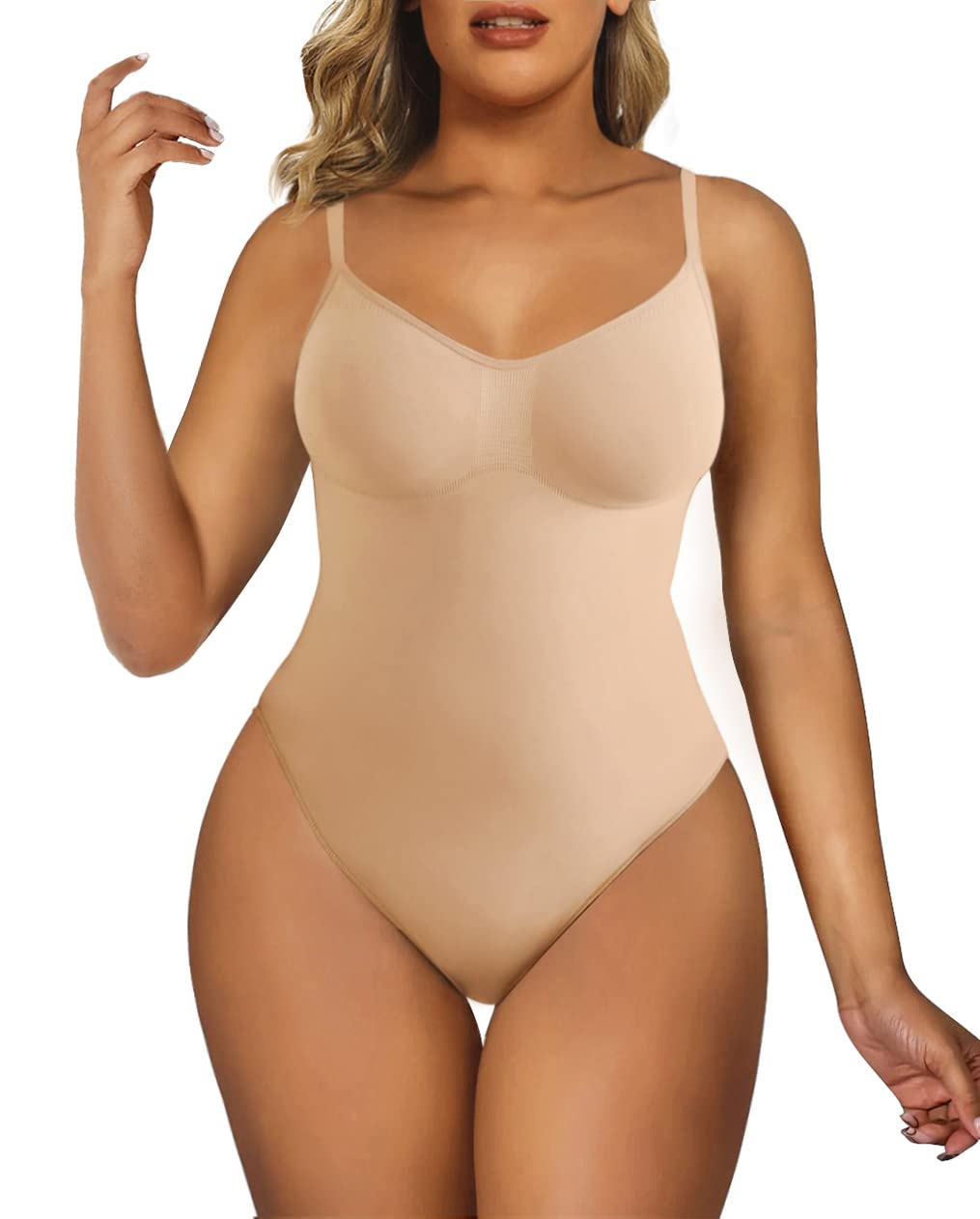 SHAPERX Women's Shapewear Bodysuit - Tummy Control & Waist Trainer for Women | Seamless Sculpting Body Shaper | Perfect for Everyday Wear, Workout & Special Occasions