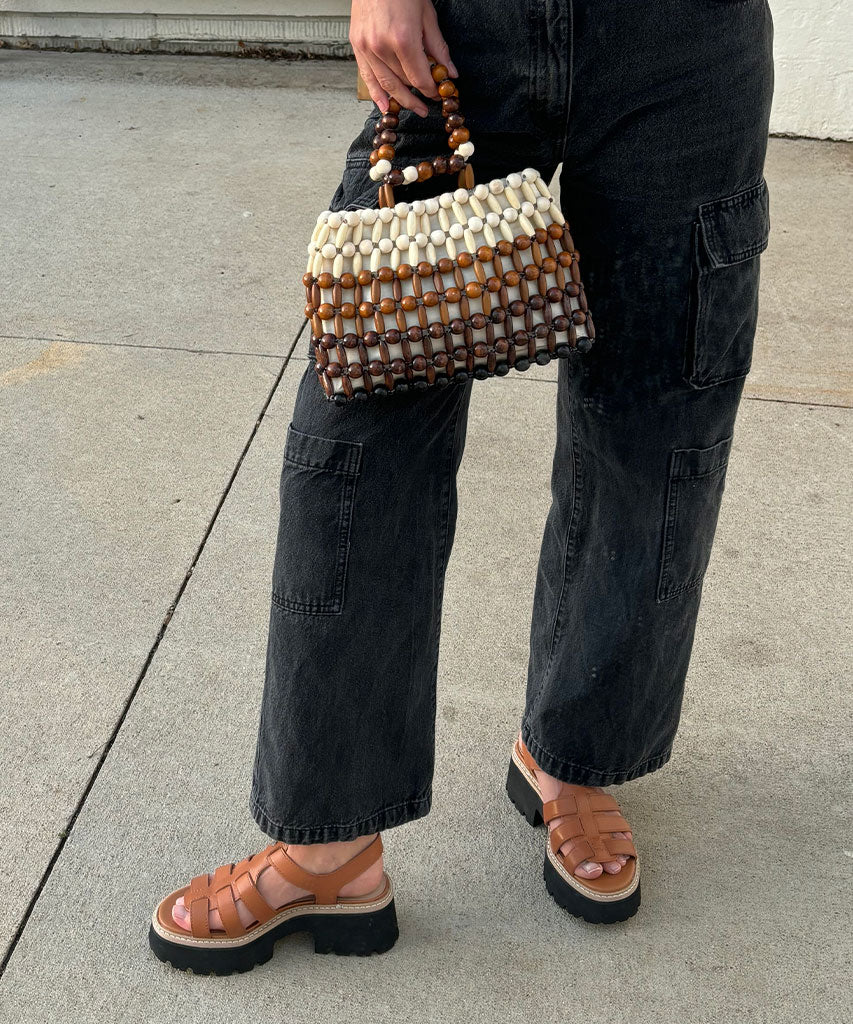 Brown Leather Lattice Sandals for Women - Comfortable Summer Beach Walking Shoes - Perfect for Vacation, Casual Outings, and Outdoor Adventures