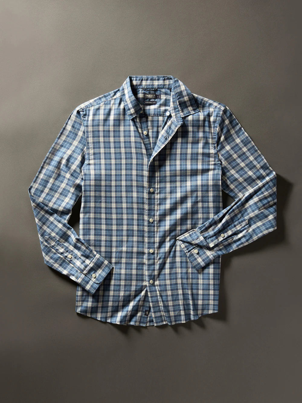 FAHERTY Long Sleeve Solid Movement Shirt for Men - Comfortable Casual Wear for Outdoor Activities and Travel