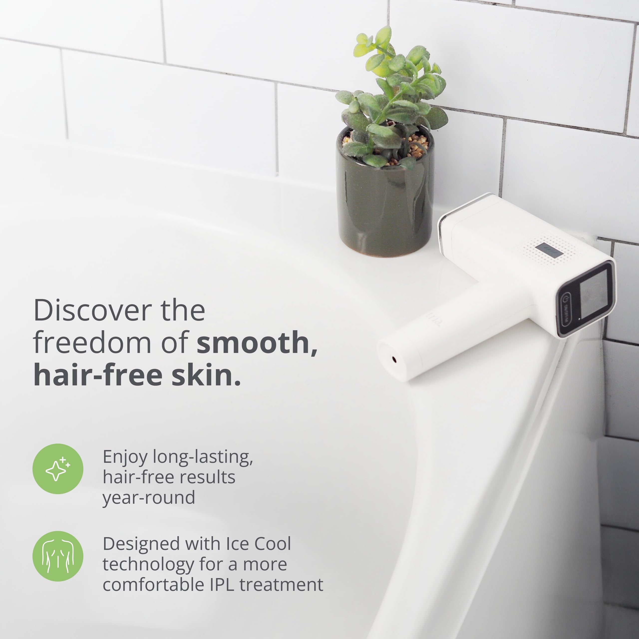 Tria Beauty IPL Hair Removal Device - Permanent Hair Removal for Legs, Bikini & Body - At-Home Laser Hair Removal System with Intense Pulsed Light Technology - Smooth Skin for Summer, Beach & Special Occasions