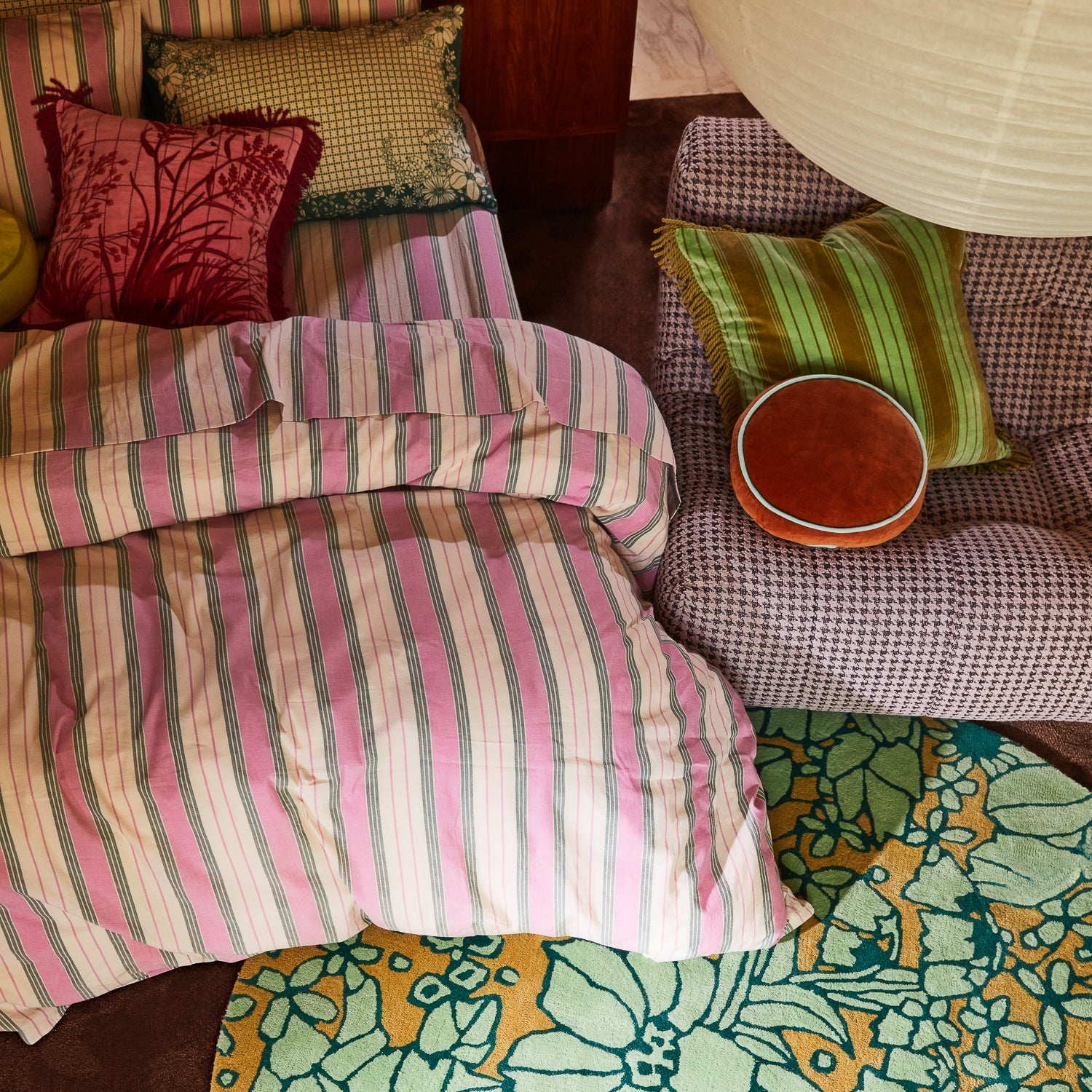 Brigitte Cotton Quilt Cover Set - Soft Premium Fuchsia Pink Bedding - Perfect for Master Bedroom, Guest Room & Cozy Home Decor