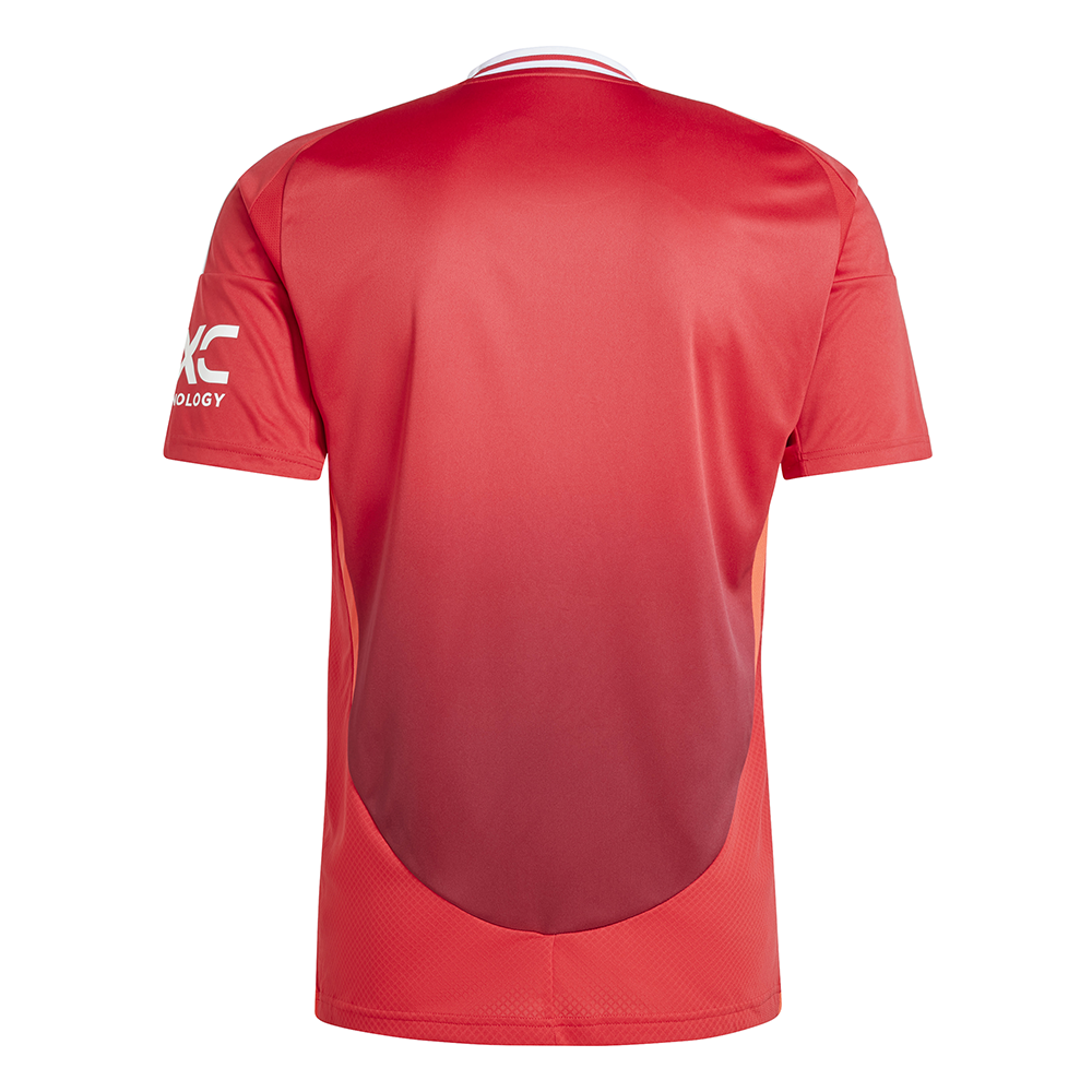 Adidas Manchester United 24/25 Home Short Sleeve Soccer Jersey - Authentic Football Shirt for Men & Women - Perfect for Match Day, Training & Fan Support