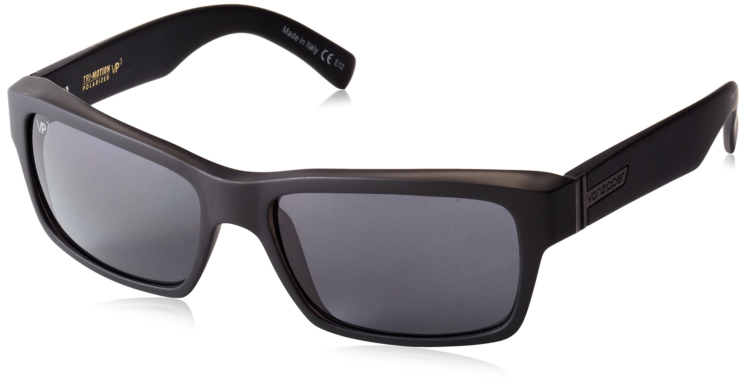 VonZipper Fulton Polarized Rectangular Sunglasses for Men & Women - UV Protection, Stylish Outdoor Shades for Driving, Beach & Sports