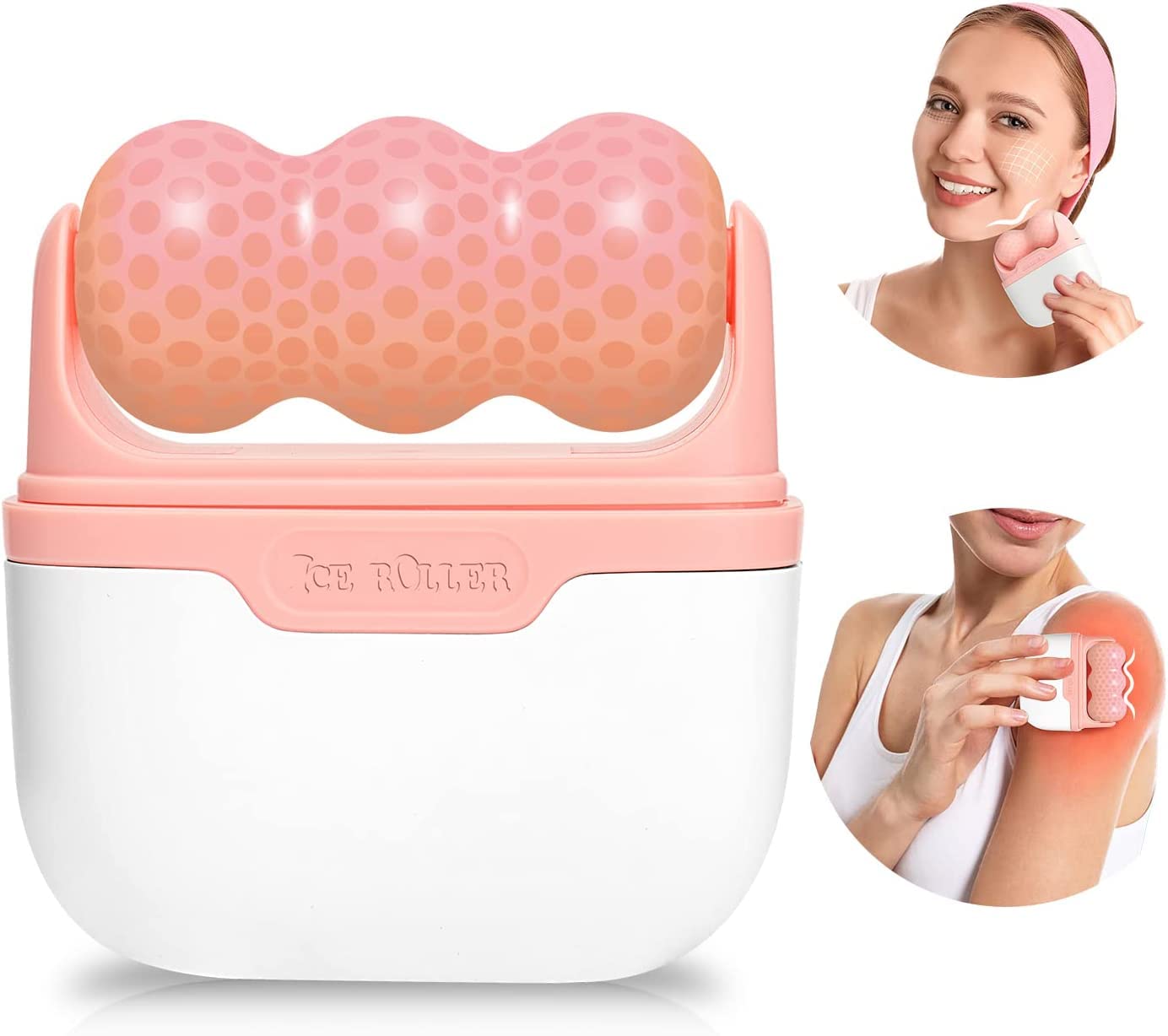 Deoxys Ice Roller for Face & Eyes - Cooling Facial Massager for Puffiness Relief, Dark Circles & Skin Tightening | Portable Ice Face Roller for Women & Men | Perfect for Home Spa, Morning Routine & Post-Workout Recovery