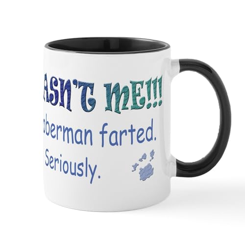White/Black Inside - Doberman Mugs