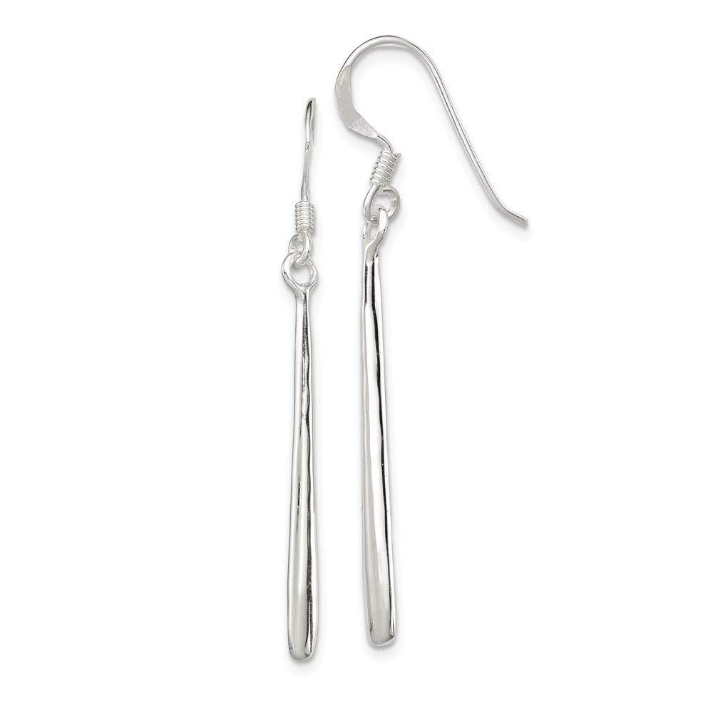925 Sterling Silver Teardrop Bar Earrings for Women - Dainty Minimalist Drop Earrings for Everyday Wear, Date Night & Special Occasions