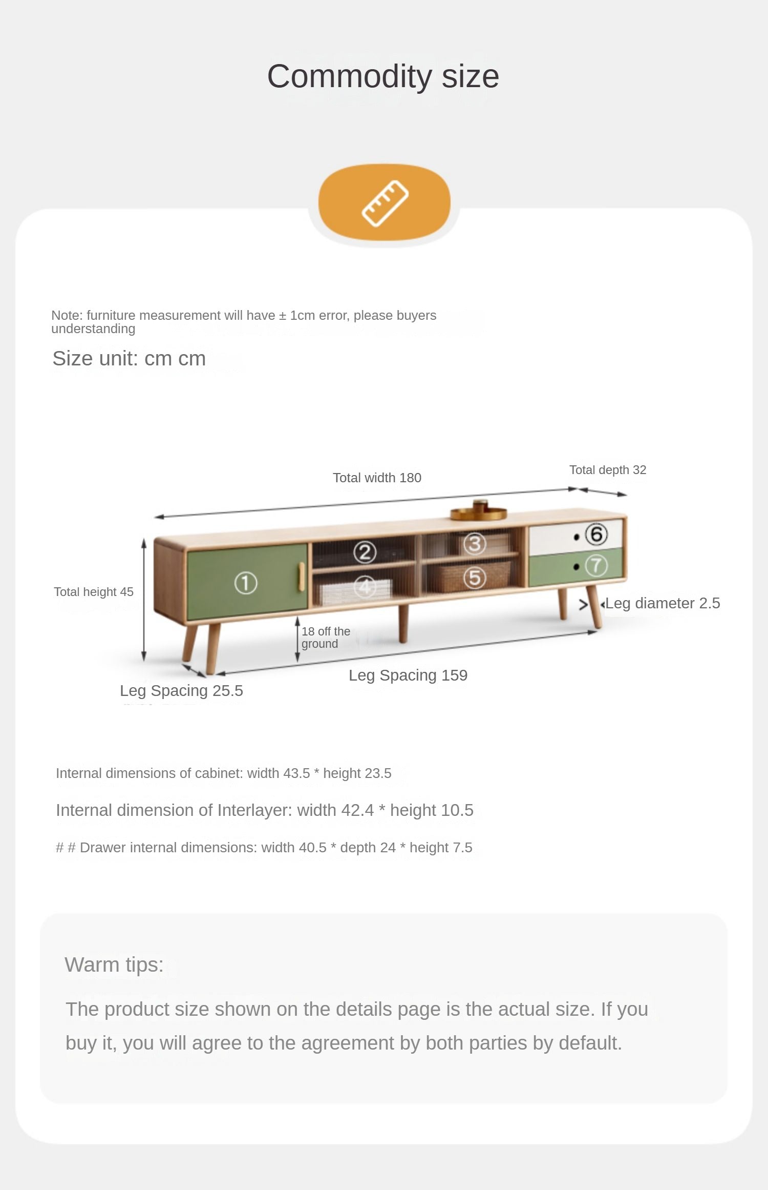 Solid Beech Wood TV Stand - Rustic Forest Style Media Console for Living Room, Bedroom & Home Theater