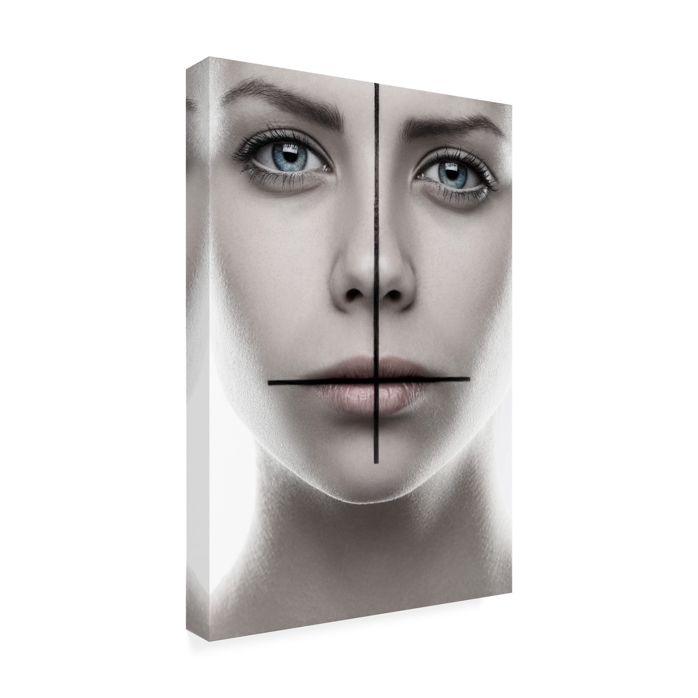 Trademark Fine Art 'Mark' Canvas Art by Alex Malikov - Modern Abstract Wall Decor for Living Room, Bedroom & Office