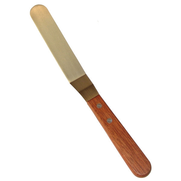 Premium 6-Piece Offset Spatula Set with Rosewood Handle - Ideal for Baking, Cake Decorating & BBQ Grilling