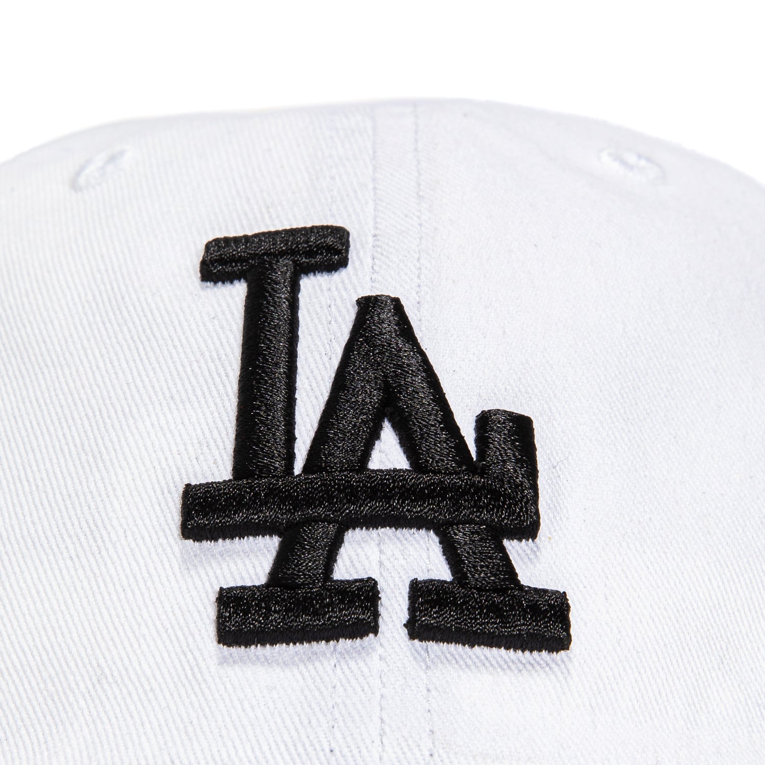 47 Brand Los Angeles Dodgers Cleanup Adjustable Baseball Cap - White & Black - Perfect for Game Day, Sports Events & Casual Wear