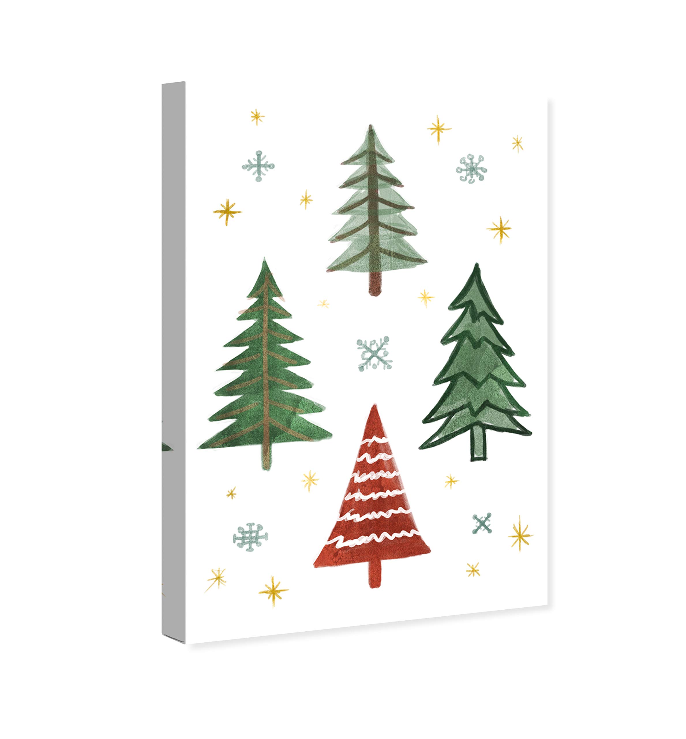 Evergreen Trees Wall Art Canvas Print - 10