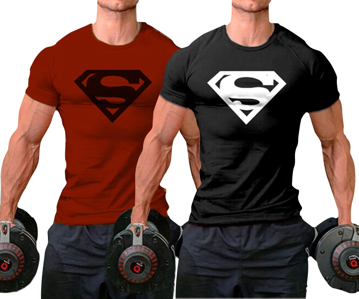 **InleaderStyle Men's Workout T-Shirts - Breathable Athletic Gym Tee Shirts for Men, Short Sleeve Moisture-Wicking Activewear - Perfect for Gym, Running, Training & Casual Wear**