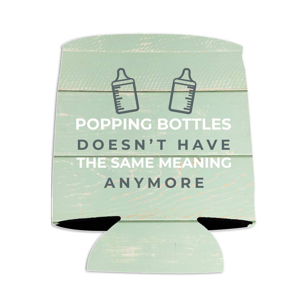 Custom Baby Shower Can Cooler - Personalized Mint Insulated Sleeve for Beer & Soda Cans - Perfect for Gender Reveals, Newborn Celebrations & Outdoor Parties