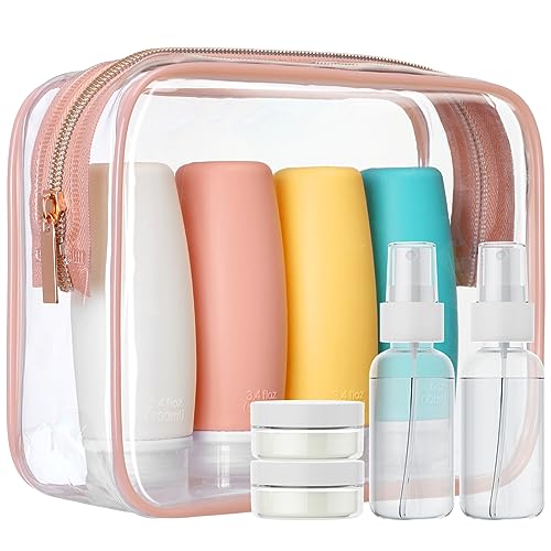 0-0 Active B Rose Pink with TSA Approved Bottles