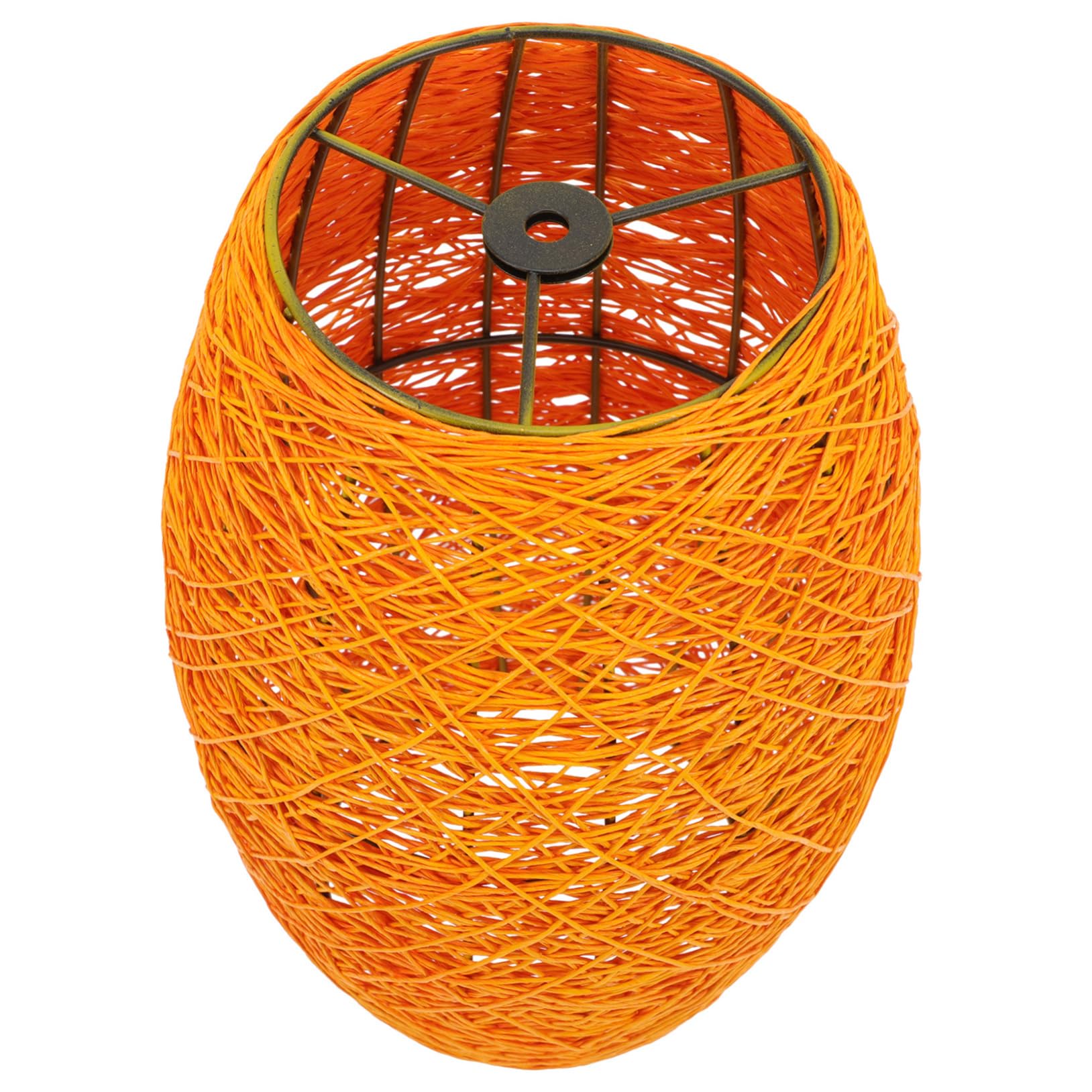 IWOWHERO Rattan Pendant Light Shade - Handwoven Wicker Lamp Cover for Ceiling Lights, Chandeliers & Table Lamps - Boho Home Decor for Living Room, Bedroom & Patio