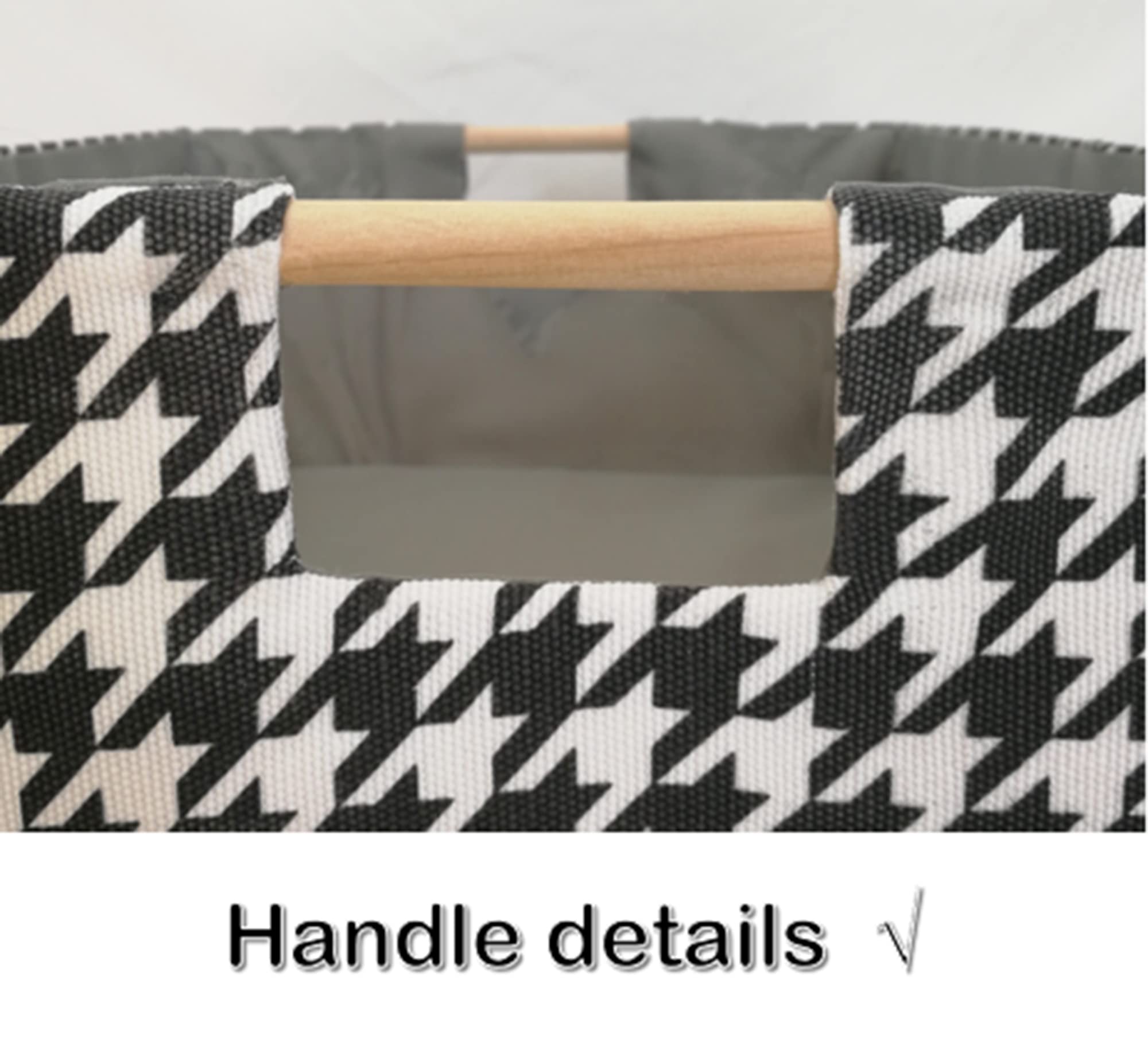 Foldable Storage Bins with Handles - Gray Rectangle Closet Baskets for Shelves | Organize Home, Office, Car & Dorm Room | Perfect for Clothes, Toys & Office Supplies Storage