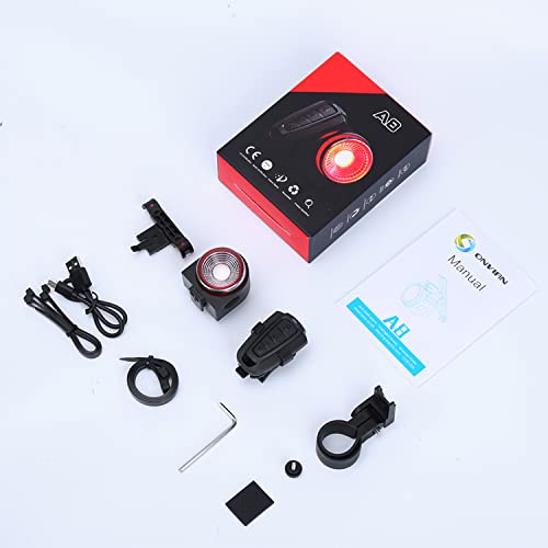ONVIAN Rechargeable Bike Bell & Alarm with Wireless Remote - Motion Sensor Bike Horn for E-Bike, Motorcycle, Bicycle, Scooter - Adjustable Volume for Safety & Security - Perfect for Urban Commuting, Night Riding & Theft Prevention