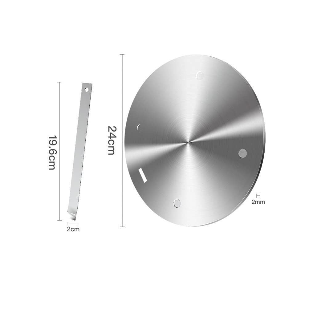 Angoily Stainless Steel Induction Cooker Heat Diffuser Plate - Gas Stove Adapter for Even Cooking, Grill Accessory & Heat Conduction Ring | Perfect for Camping, RV Kitchens & Home Cooking