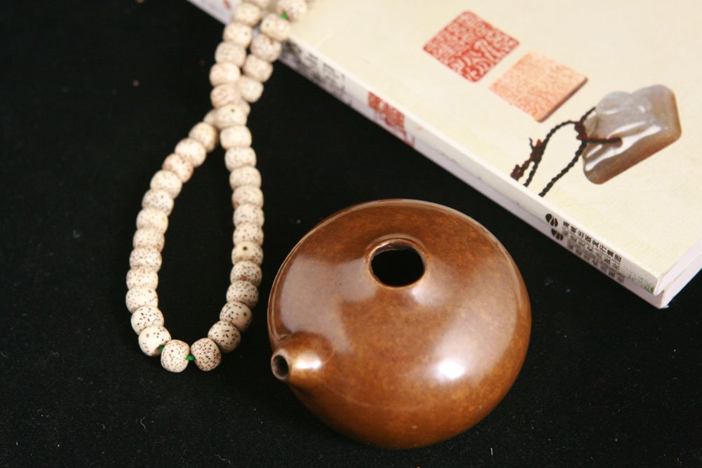 Antique Bronze Water Dropper for Calligraphy - Traditional Chinese & Japanese Style Ink Dropper - Perfect for Study, Writing, and Art Projects