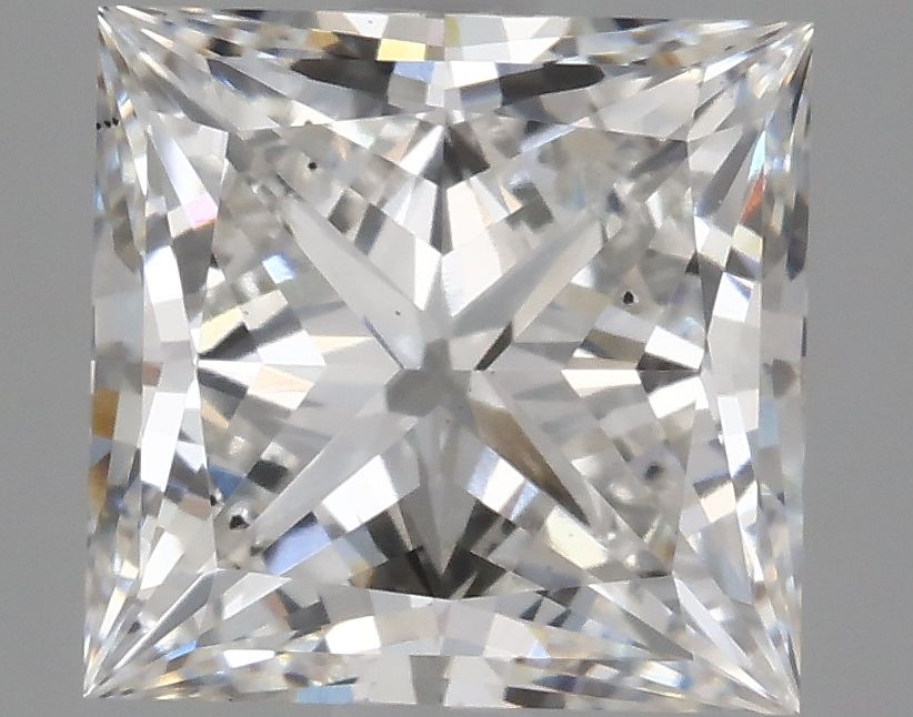 2.6 Carat F VS2 Princess Cut Lab-Grown Diamond - Stunning Engagement Ring & Wedding Jewelry for Women