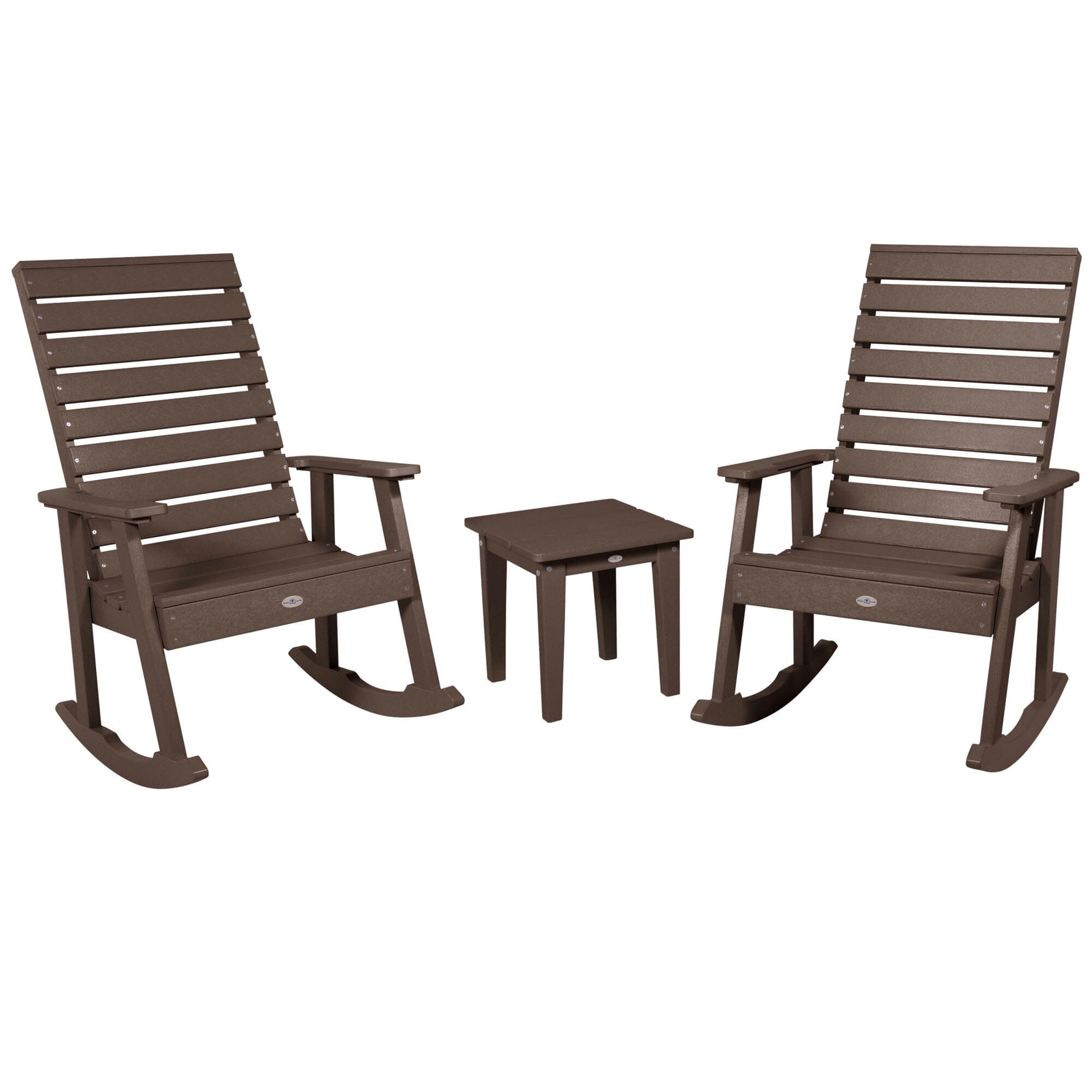 Premium Riverside Rocking Chair and Side Table 3-Piece Patio Set - Perfect for Outdoor Relaxation, Porch Sitting, and Garden Lounging