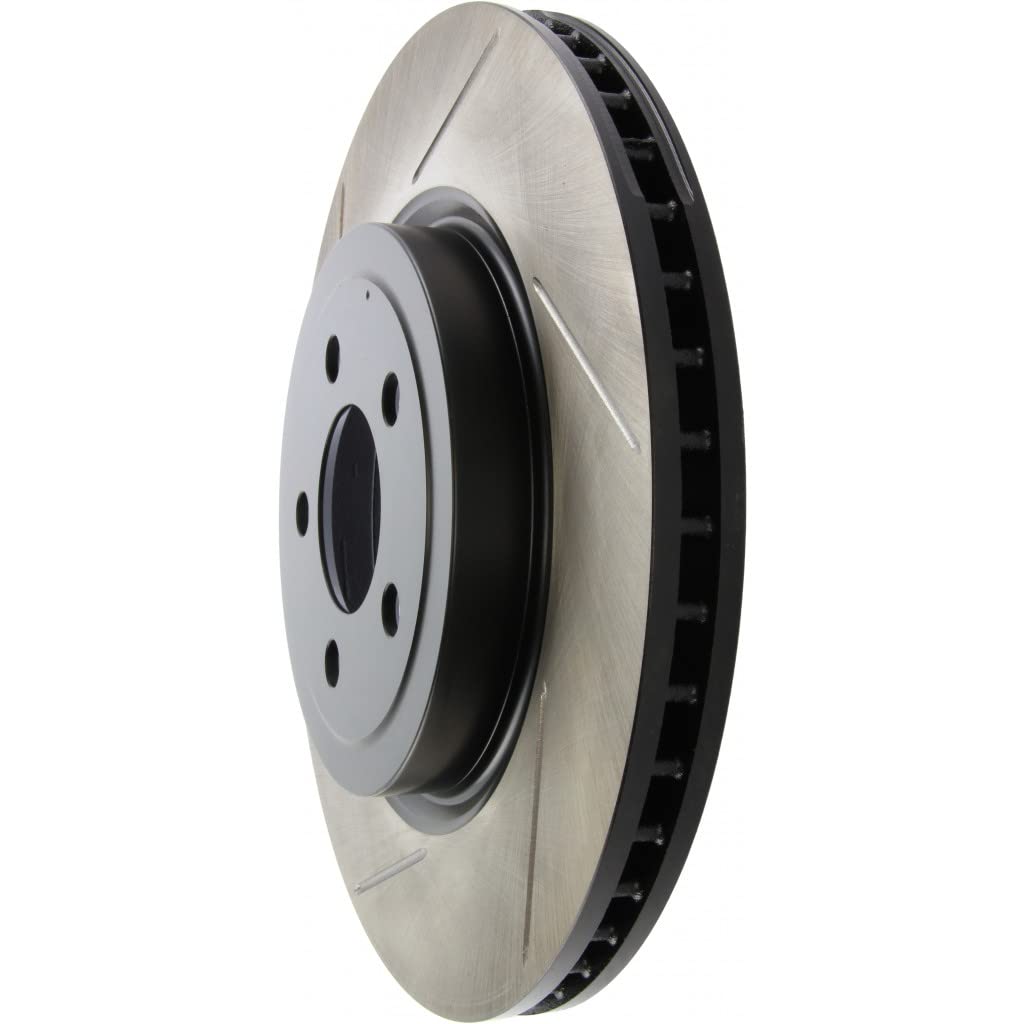 StopTech Slotted Brake Rotor for Dodge Charger & Challenger (2006-2020) - Passenger Side | 126.63061SR | High-Performance Braking for Street & Track Use