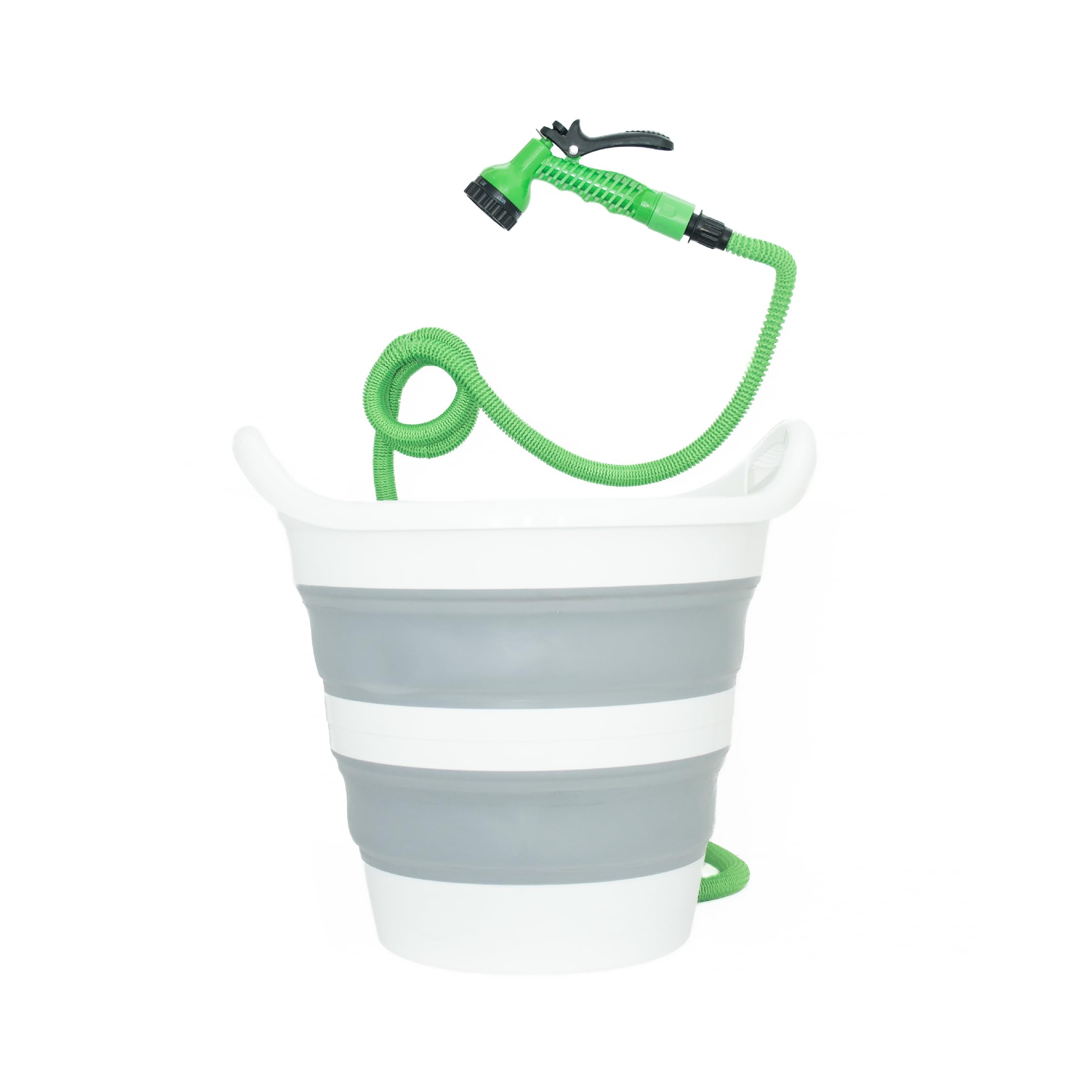 3 Gallon Collapsible Bucket with Electric Pump - Portable Outdoor Shower Kit for Camping, Beach, RV & Emergency Use - Lightweight Rinse System for Travel & Adventures