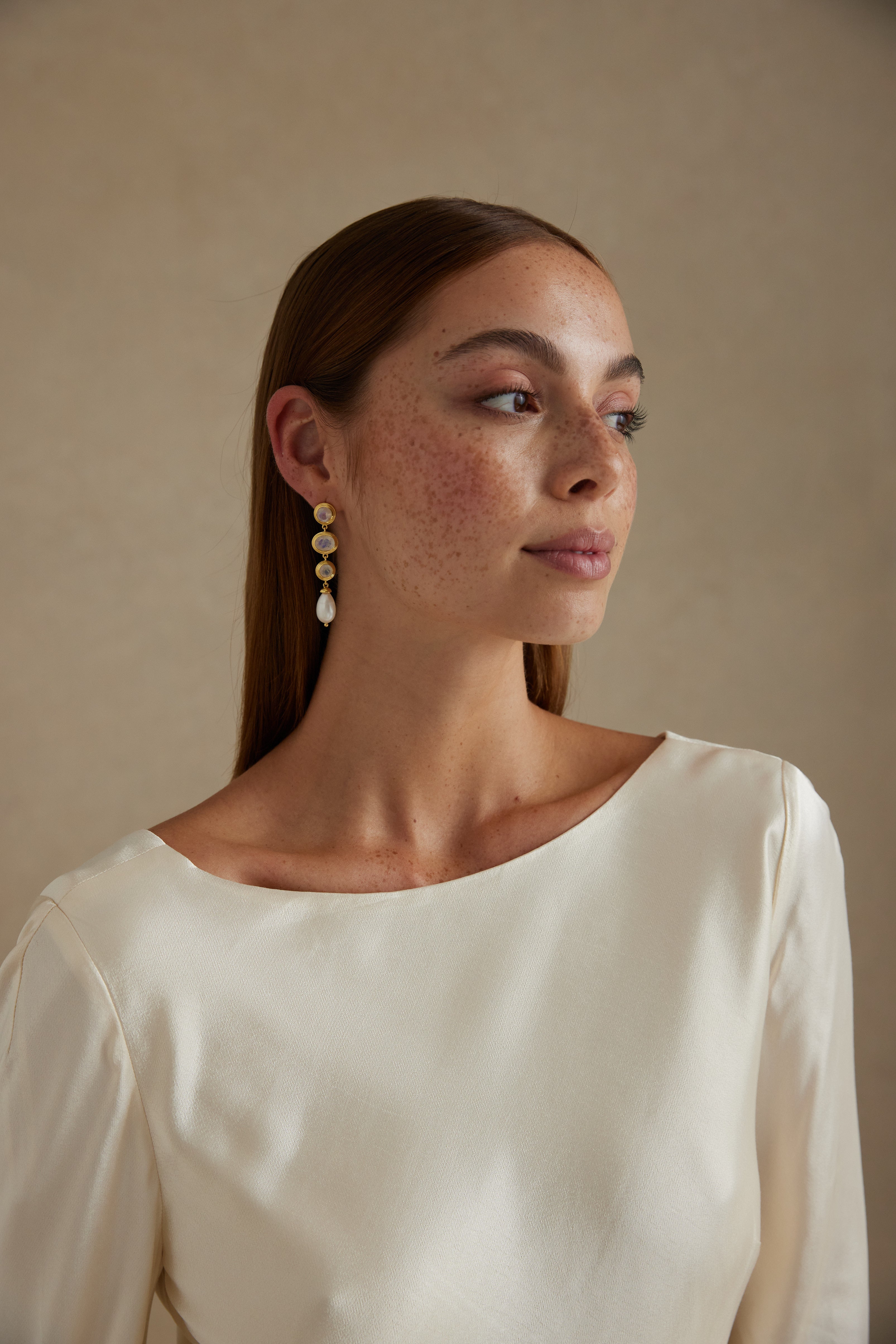 Elegant Eleanor Gold Earrings for Women - 14K Gold Plated Hoop Earrings, Perfect for Parties, Weddings & Everyday Wear