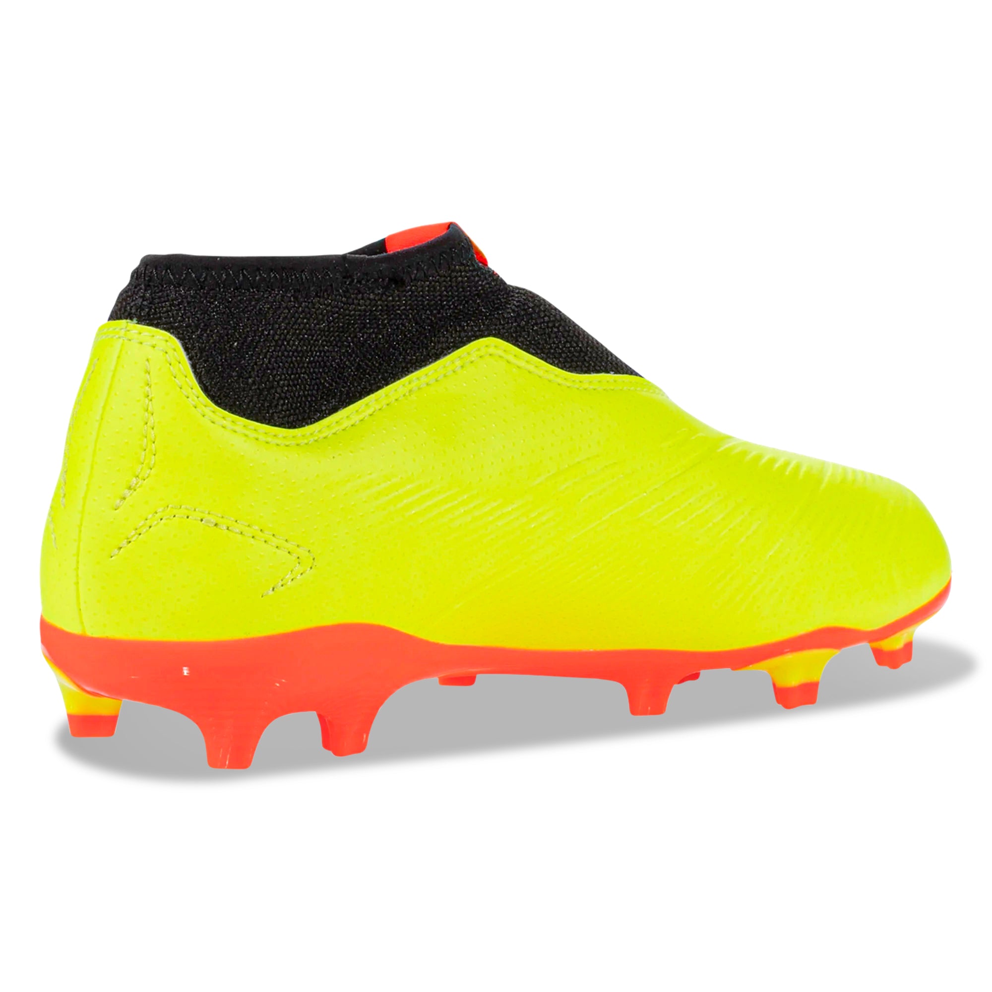 Adidas Jr. Predator League LL FG Soccer Cleats for Kids - Solar Yellow/Black/Solar Red - Firm Ground Football Shoes for Youth Players - Perfect for Training & Matches