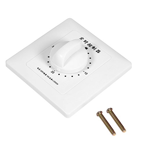 220V AC High Power Mechanical Timer Switch - 30/60/120 Minutes Countdown Control for Water Pumps, Fans, Heaters & Lights | Normally Open Function | Perfect for Home Automation, Irrigation Systems & Appliance Control