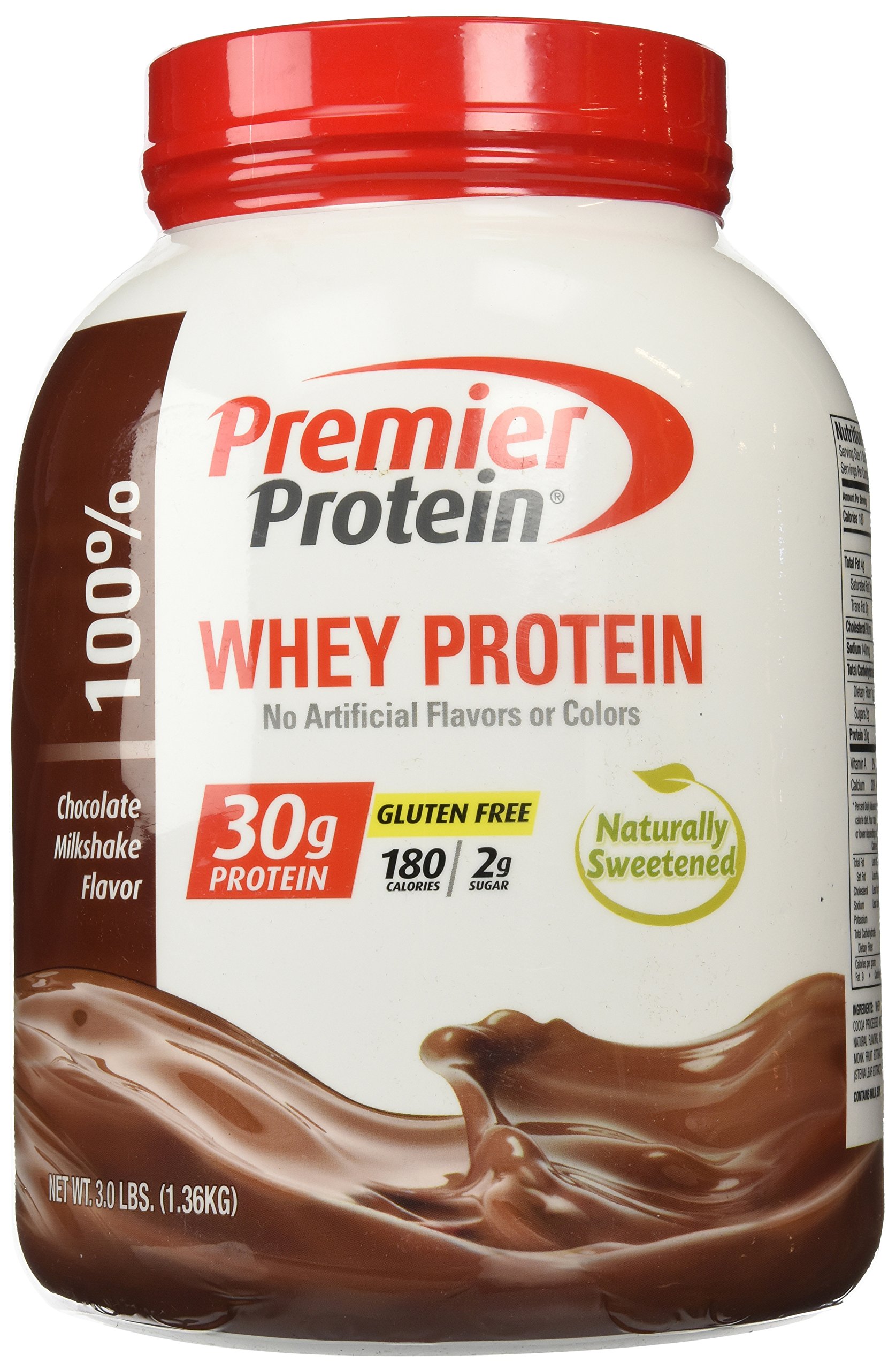 Premier Protein Whey Powder - Chocolate Milkshake Flavor, 3.0 lb (48 Servings) | High Protein Supplement for Muscle Recovery & Weight Loss | Perfect for Post-Workout Shakes, Smoothies & Healthy Breakfasts