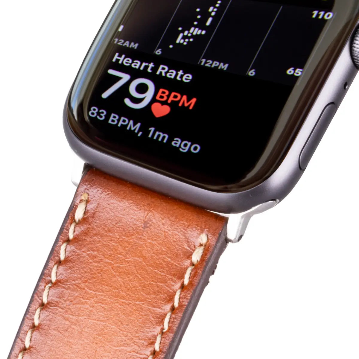 Premium Burnished Tan Leather Apple Watch Band for Men - Compatible with Era Series - Perfect for Business, Casual & Outdoor Activities