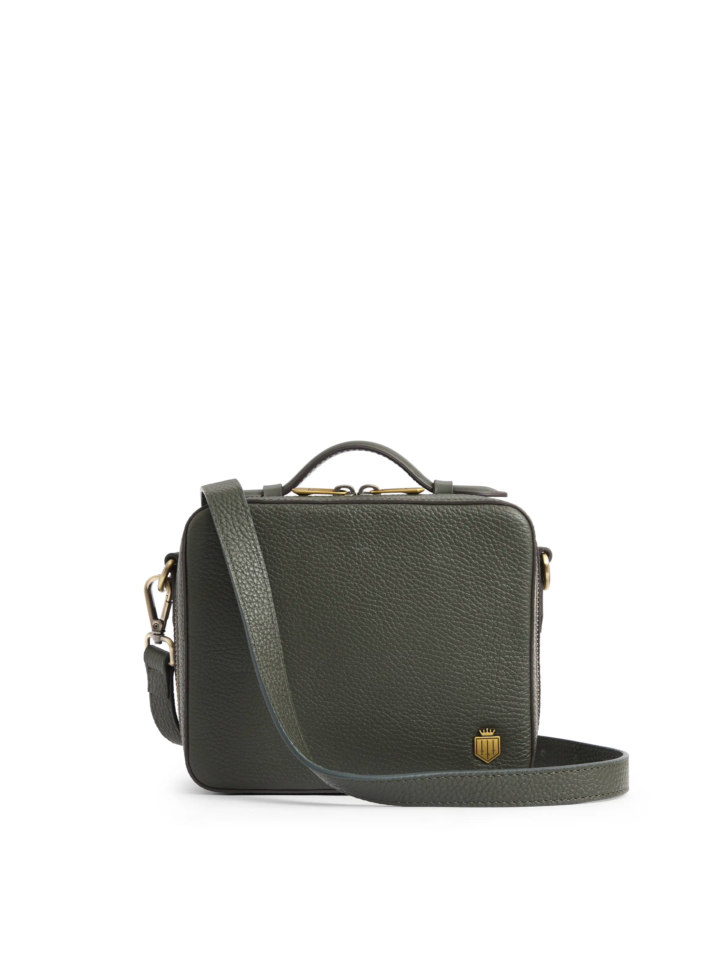 Premium Buckingham Moss Green Genuine Leather Handbag - Elegant & Durable for Work, Travel & Everyday Use