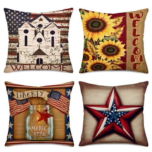 American Flag Sunflower