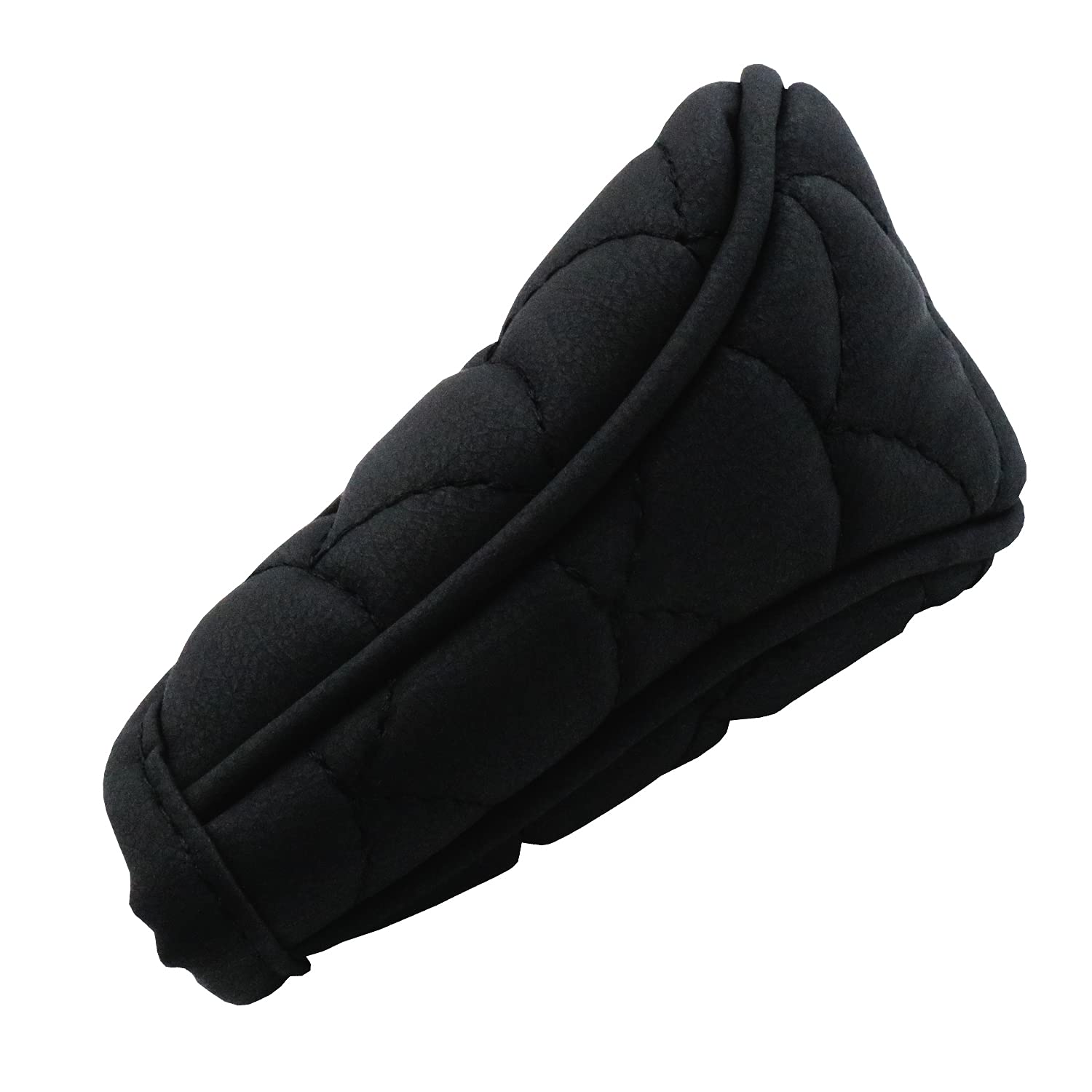 Premium Leather Zippered-Style Car Gear Shift Knob Cover - Universal Fit for Most Vehicles - Black Interior Decor Accessory for Enhanced Grip & Style (Perfect for Daily Commute, Road Trips & Car Enthusiasts)