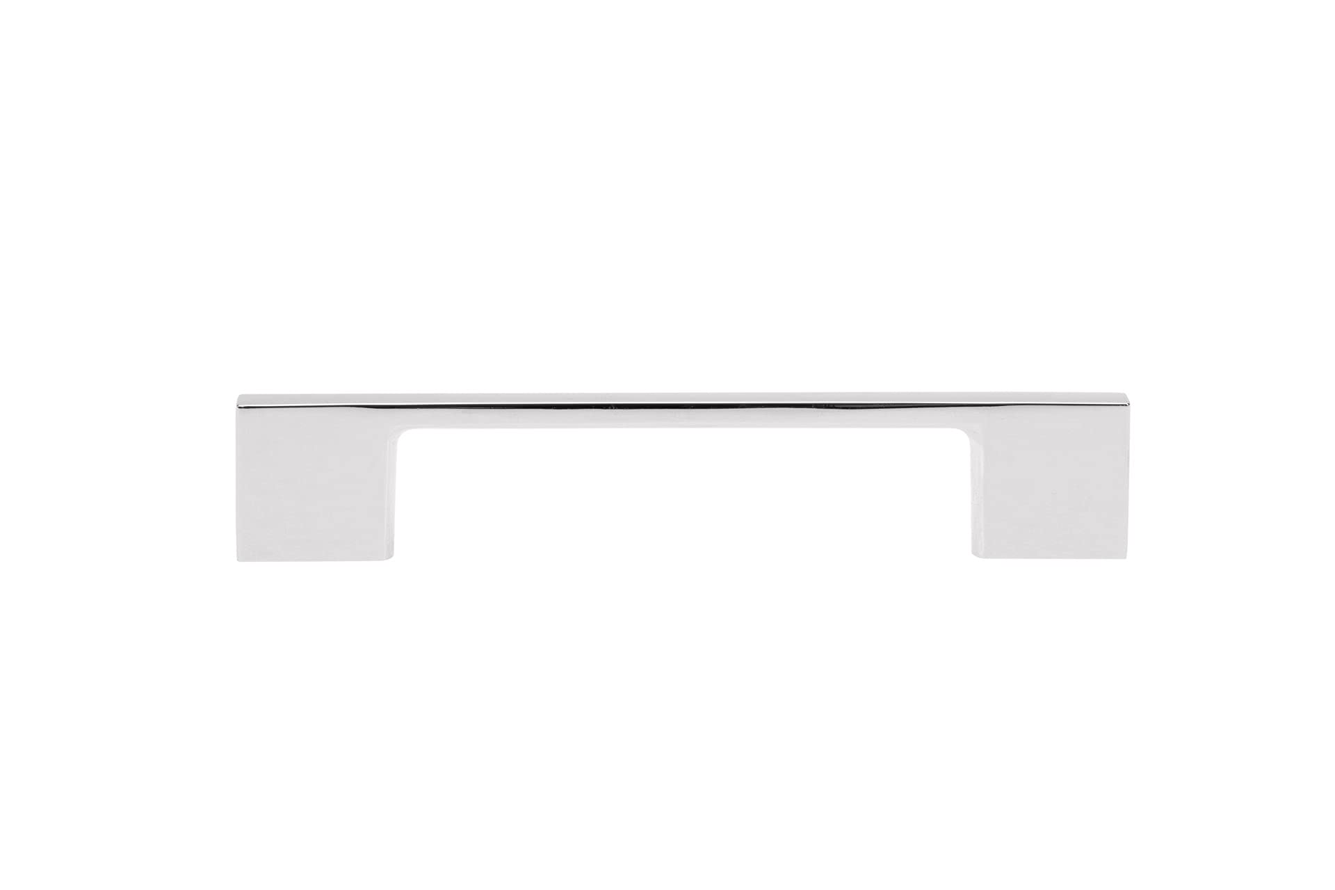 Richelieu Hardware 6132896180 Lawrence Collection 3 3/4-inch (96mm) Polished Nickel Cabinet Pull Handle - Modern Drawer Pull for Kitchen Cabinets, Bathroom Vanity & Furniture - Perfect for Home Renovation & DIY Projects