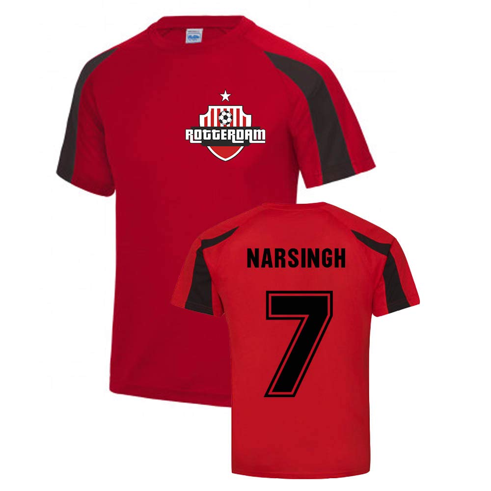 Luciano Narsingh Feyenoord Red Soccer Training Jersey - Men's Breathable Football Practice Shirt for Fans & Players - Perfect for Training Sessions, Matches, and Casual Wear