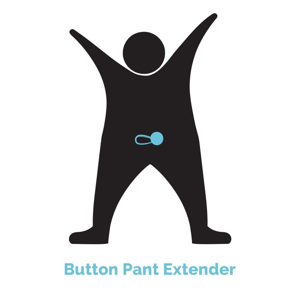 Button Pant & Bra Extender Set - 12-Pack Clothing Size Extenders for Comfort & Fit | Perfect for Maternity, Weight Fluctuations & Layering