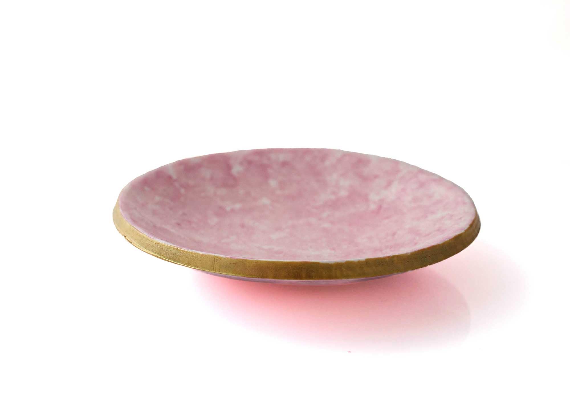 Elegant Pink Jewelry Dish for Rings & Trinkets - Stylish Home Decor & Bedroom Accessories Under $15 - Perfect for Vanity Organizer, Gift Box & Nightstand Display
