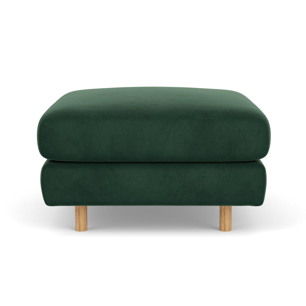 Luxury Dylan Velvet Ottoman - Soft Velvet Upholstered Storage Footrest Stool for Living Room, Bedroom & Home Decor - Perfect for Extra Seating, Footrest & Stylish Storage