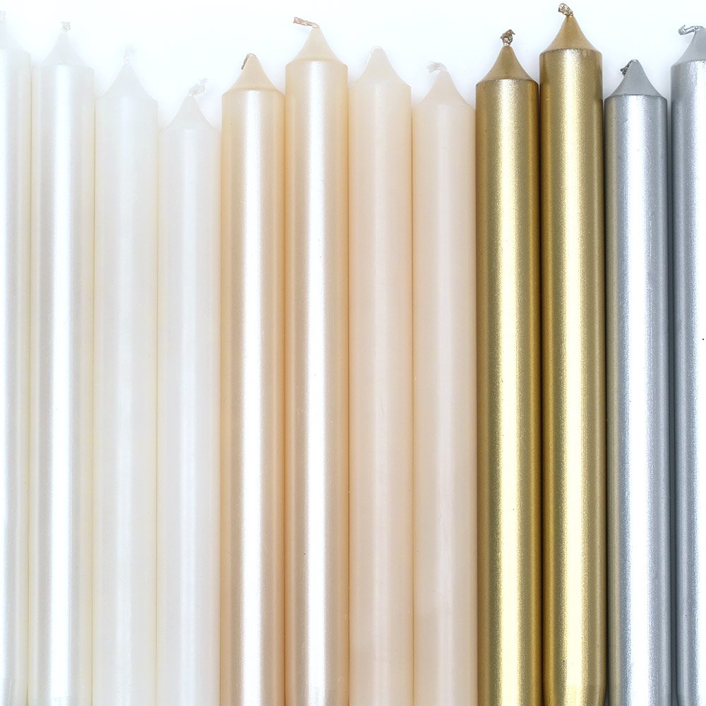 Premium Caspari 10-inch Taper Candles - Dripless, Smokeless & Unscented - Moss Green Set of 2 for Elegant Dining, Romantic Dinners & Home Decor