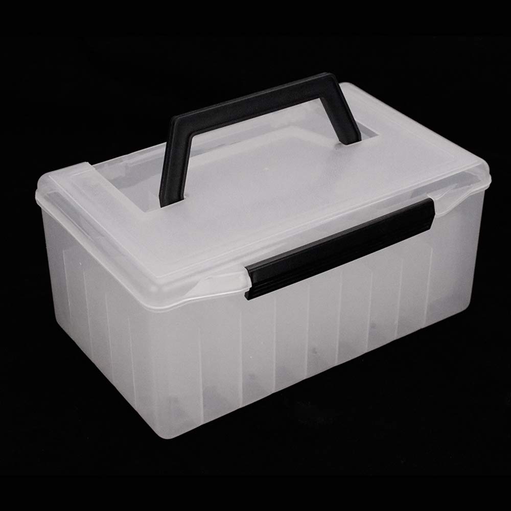 PVC Fishing Tackle Box - Durable Fishing Gear Storage Case with Organizer | Perfect for Bass, Trout & Saltwater Fishing Accessories | Great for Boat, Kayak & Shore Fishing Trips