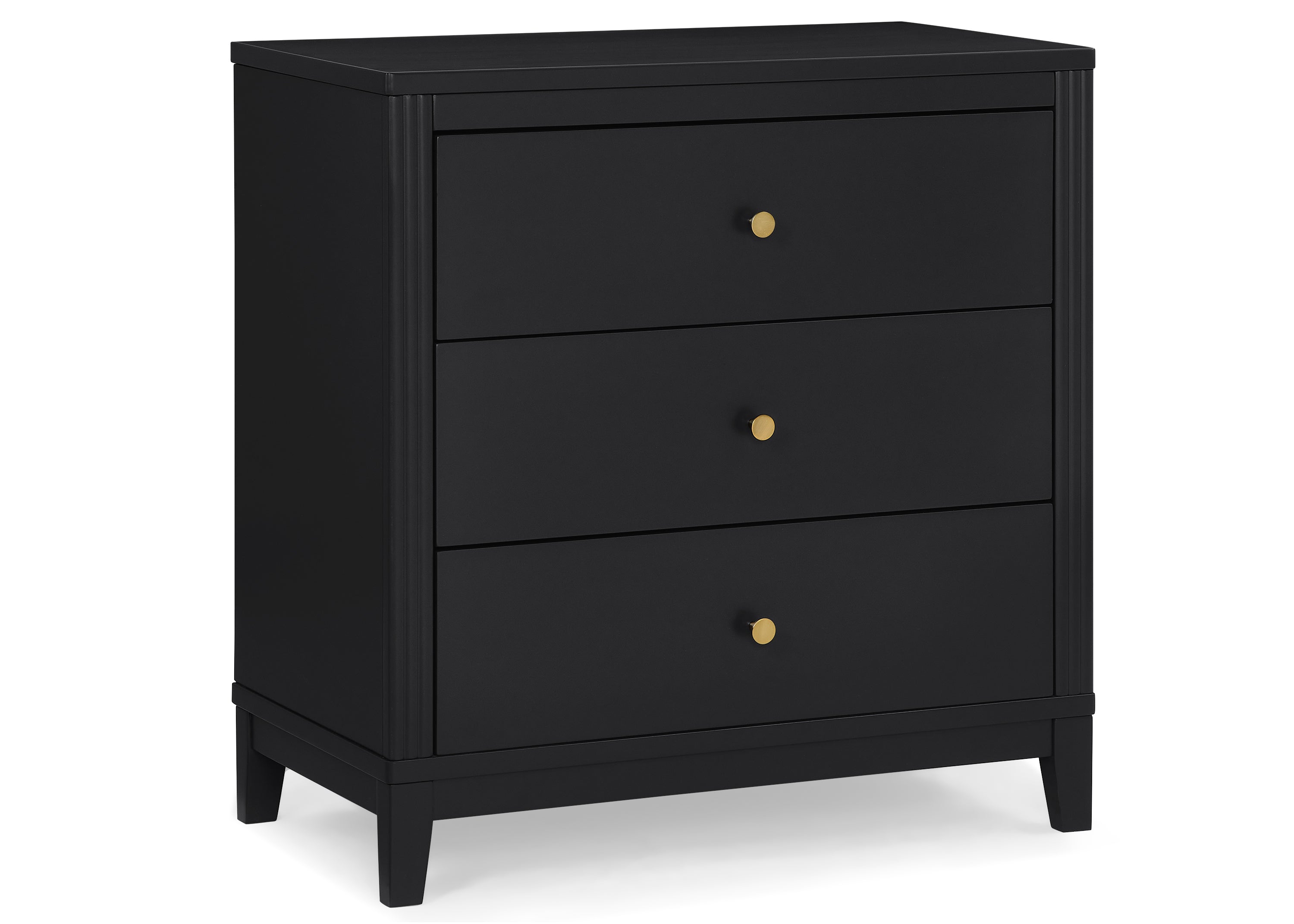 Eloise 3 Drawer Dresser with Changing Top & Interlocking Drawers - Nursery Storage Solution for Baby Clothes, Diapers & Essentials | Modern Baby Changing Table & Dresser Combo for Nursery Organization