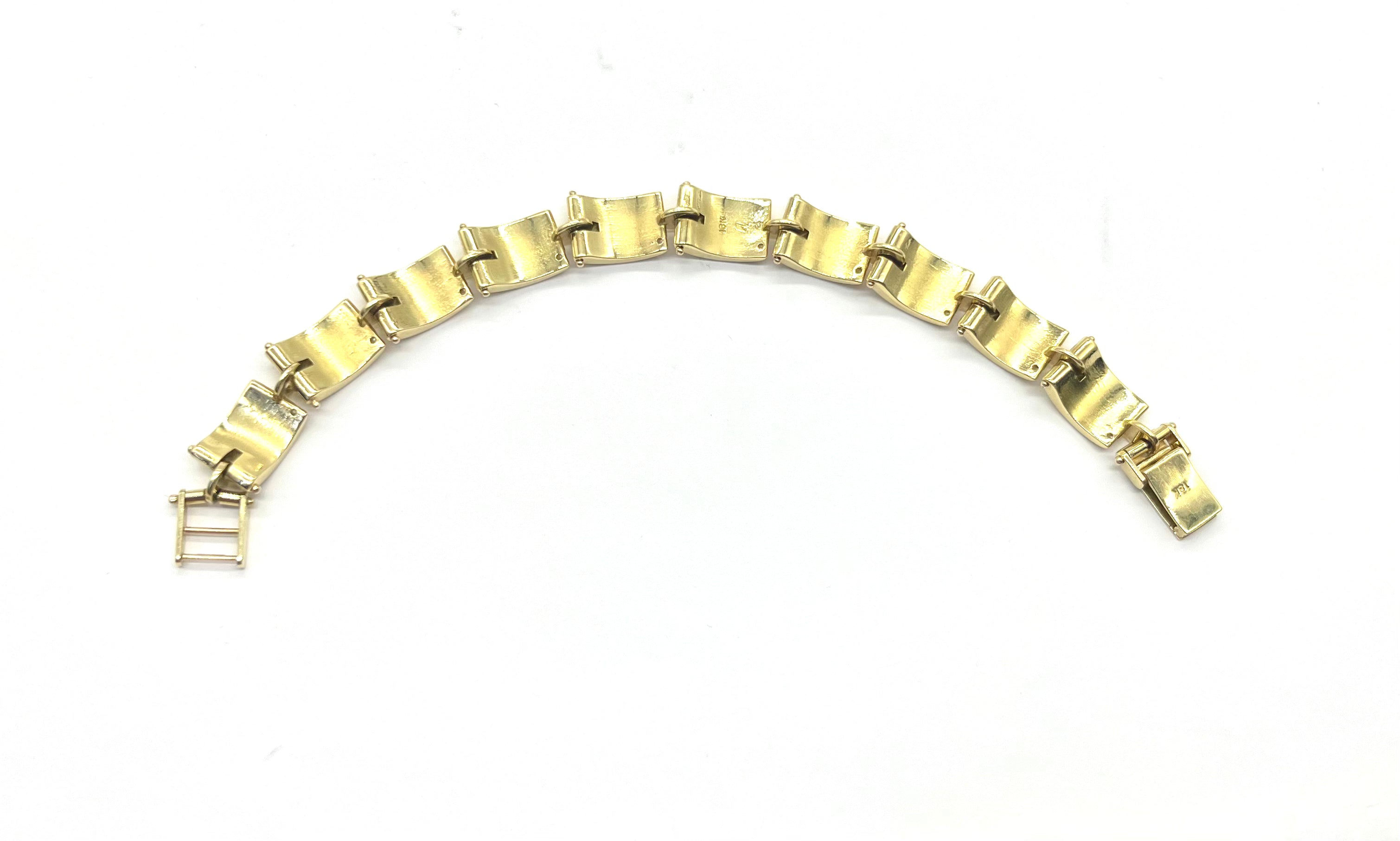 18K Yellow Gold 2.50 Carat Diamond Bar Bracelet for Women - Elegant Tennis Bracelet for Everyday Wear, Anniversary Gift & Special Occasions