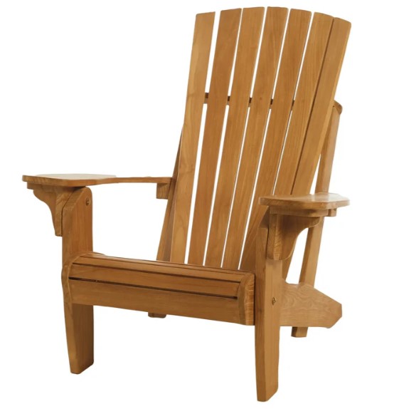 Premium ARB Teak Adirondack Folding Lounger Chair - Outdoor Patio Furniture for Poolside, Beach, Garden Relaxation