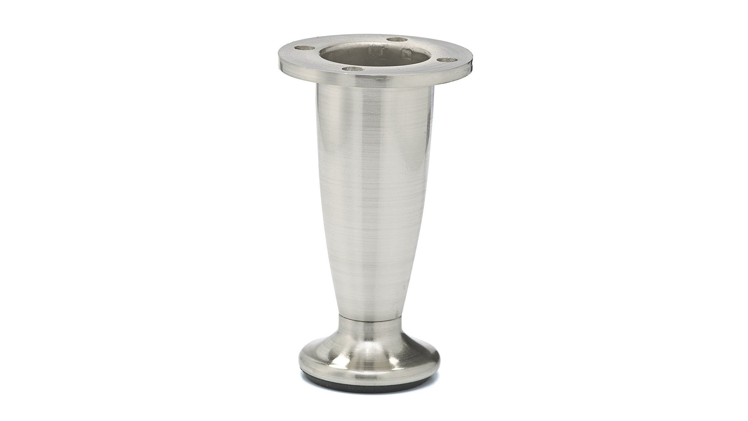 Richelieu BP40740195 Contemporary Furniture Leg 4074 Nickel Finish - Modern Table Legs for DIY Home Decor & Office Furniture Projects